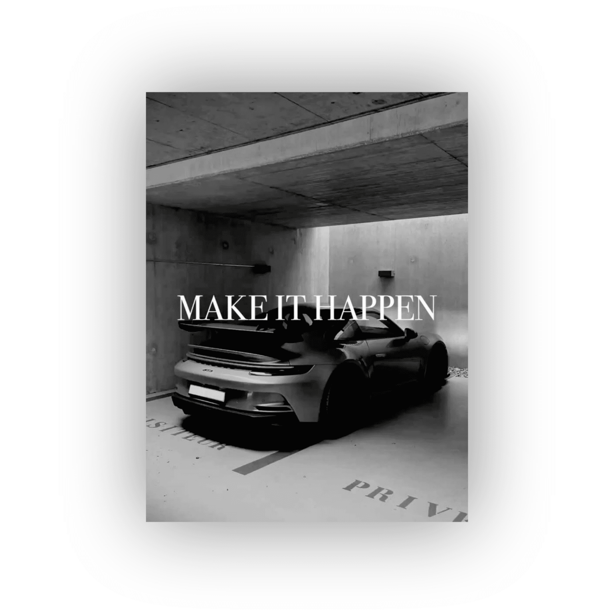 PORCHE MAKE IT HAPPEN CANVAS