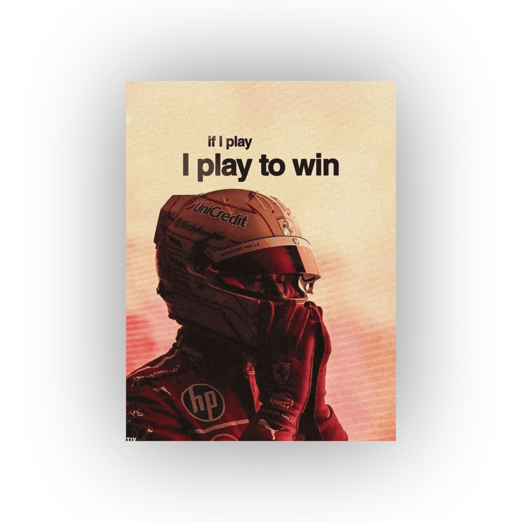 IF I PLAY I PLAY TO WIN CANVAS 
