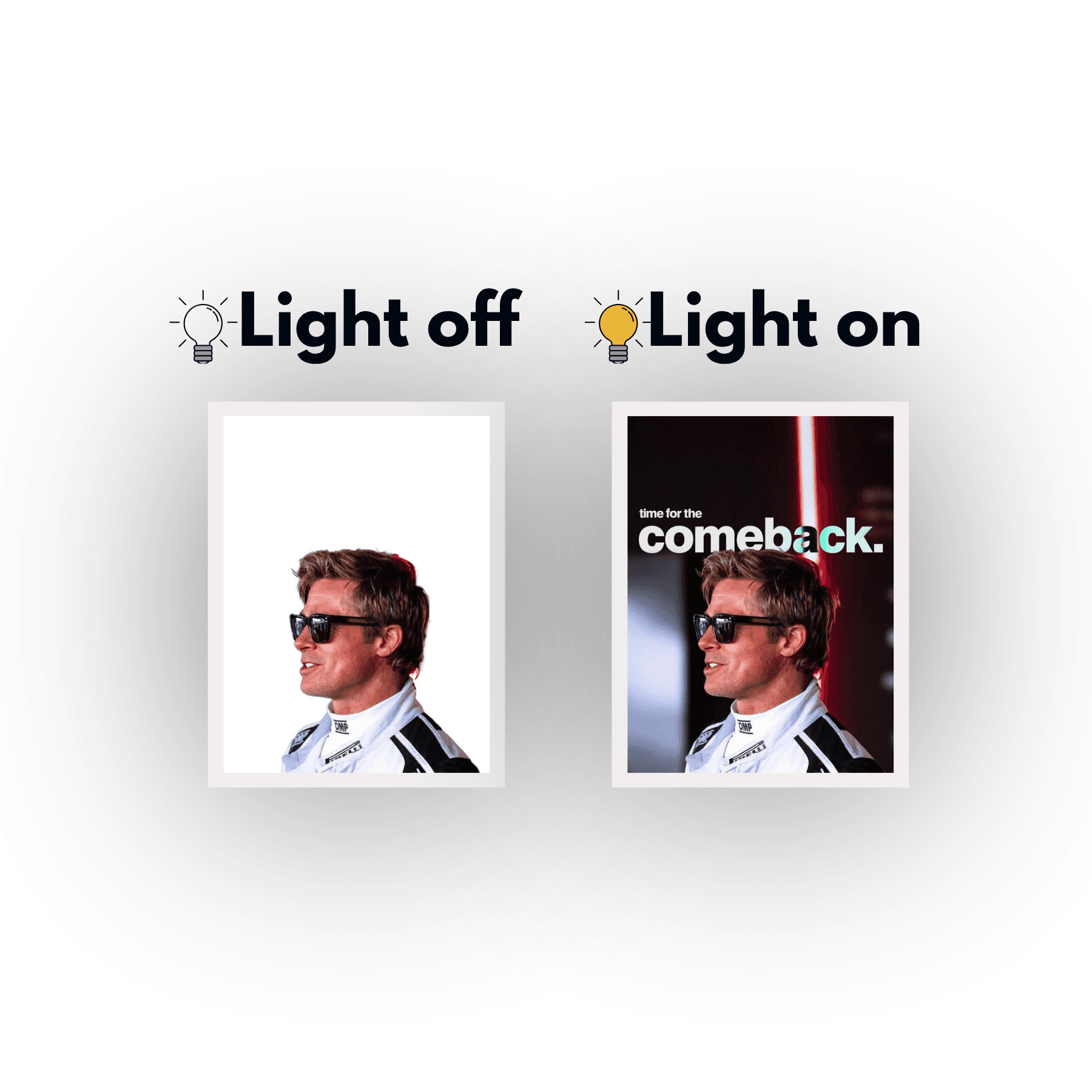 TIME FOR THE COMEBACK LIGHT ART